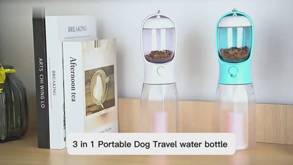 3-in-1 Portable Dog Travel Bottle